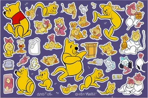 Winnie the pooh with a cat tattoo idea