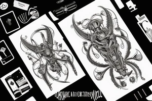 airplane suitcase tattoo idea