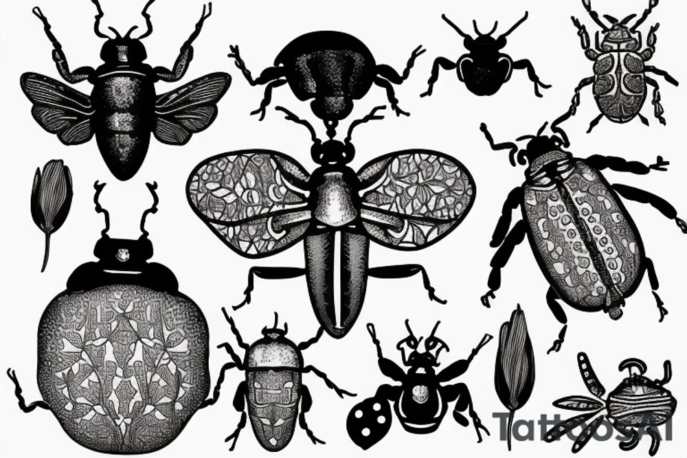 a beetle tattoo idea