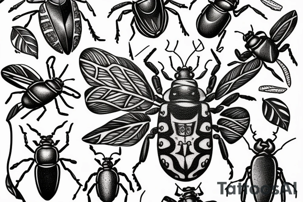 a beetle tattoo idea