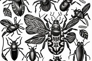 a beetle tattoo idea