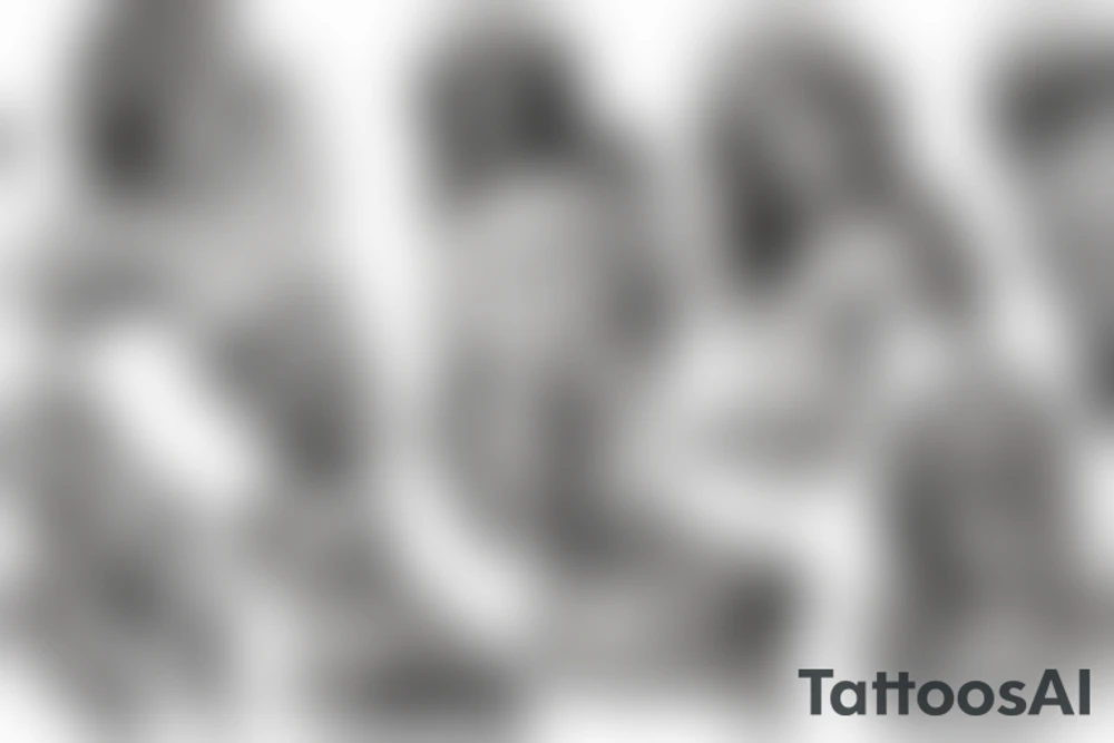 a roman marble statue tattoo idea
