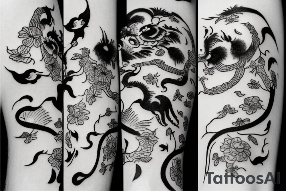 chinese animals tattoo idea