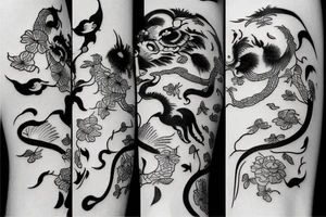 chinese animals tattoo idea