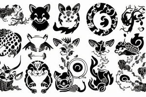chinese animals tattoo idea
