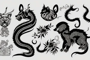 chinese animal tattoo idea