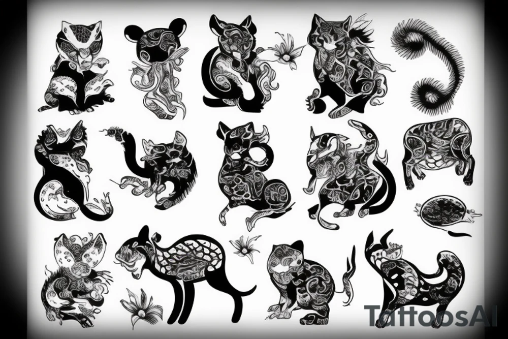 chinese animal tattoo idea