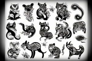 chinese animal tattoo idea