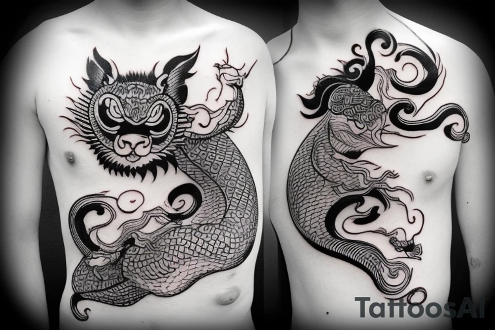 chinese animal tattoo idea