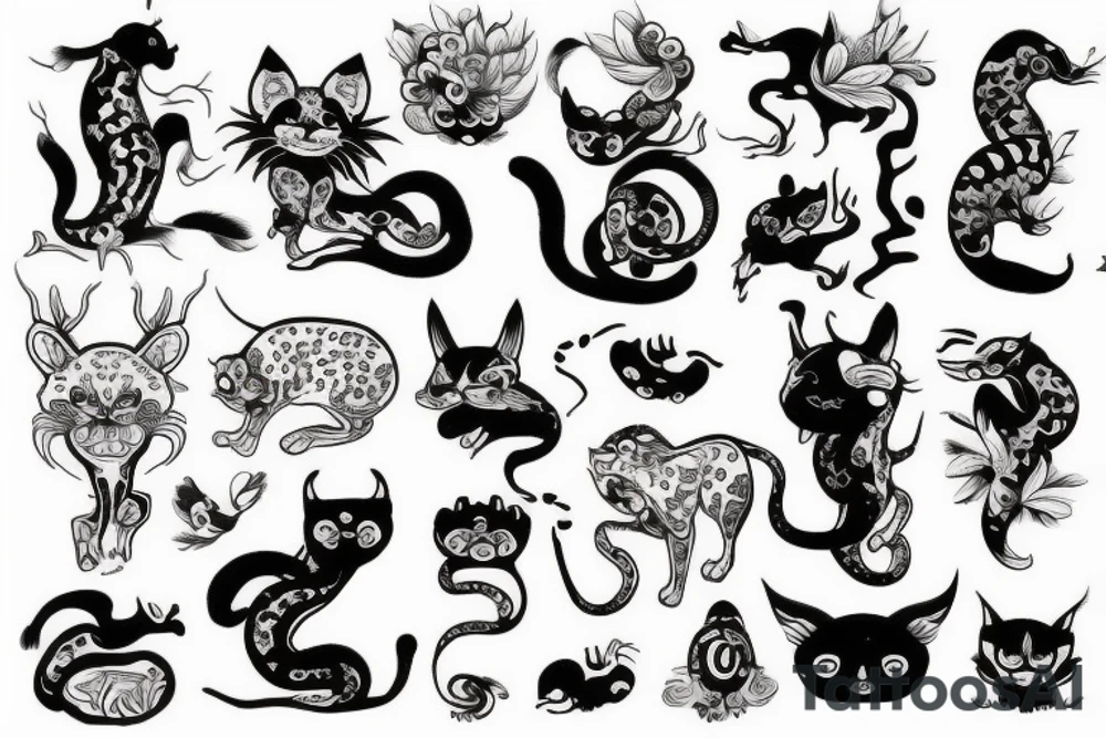 chinese animal tattoo idea