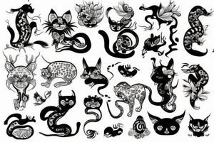 chinese animal tattoo idea