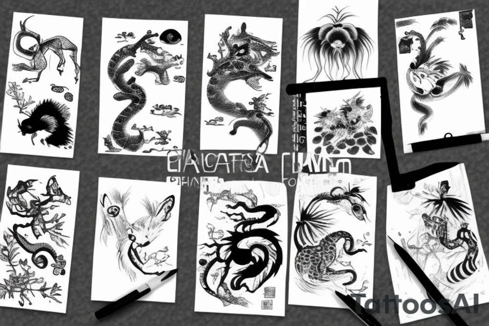 chinese animal tattoo idea