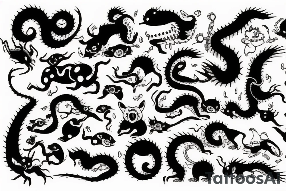chinese animal tattoo idea