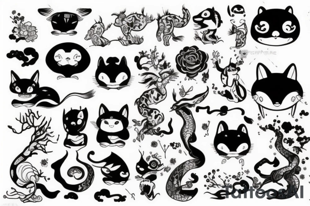 chinese animal tattoo idea