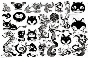 chinese animal tattoo idea