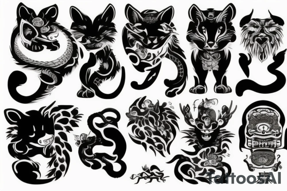 chinese animal tattoo idea
