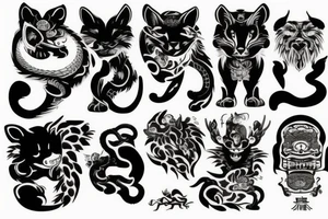 chinese animal tattoo idea