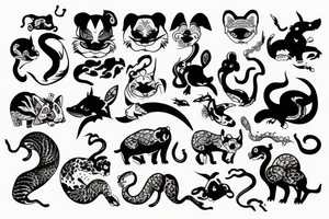 chinese animal tattoo idea