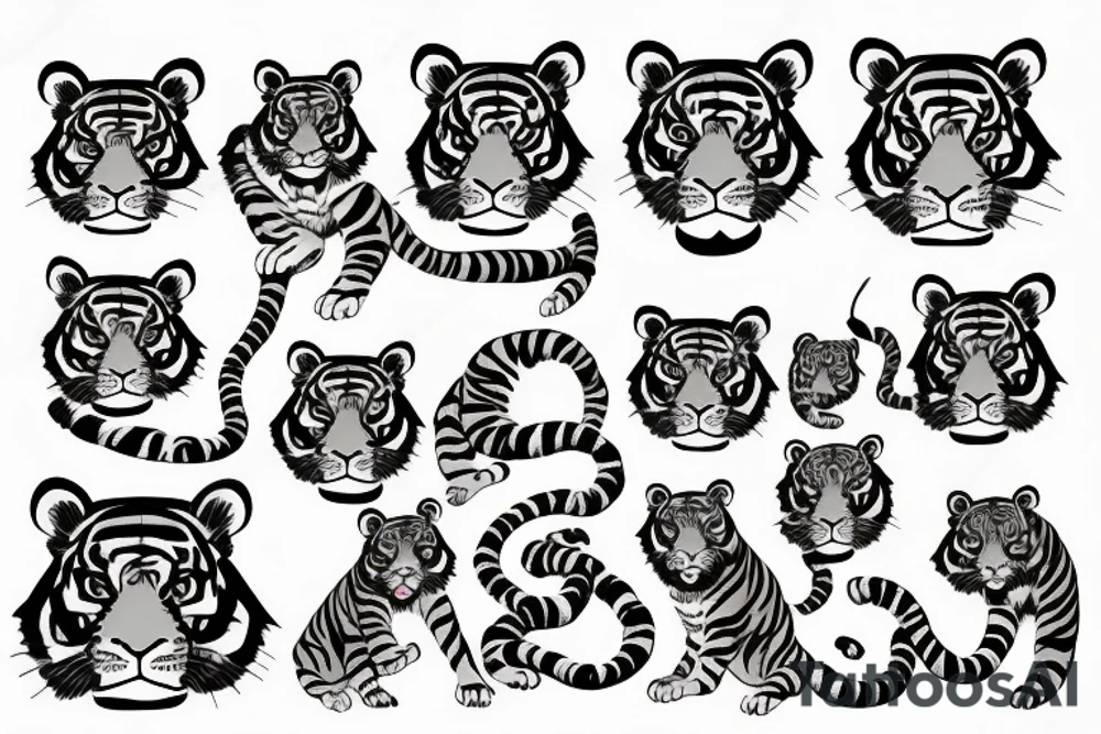 chinese tiger tattoo idea