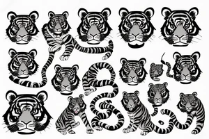 chinese tiger tattoo idea