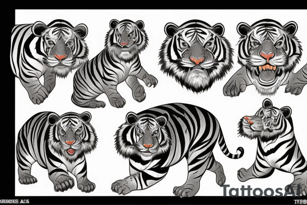 chinese tiger tattoo idea