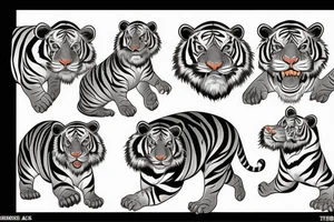 chinese tiger tattoo idea