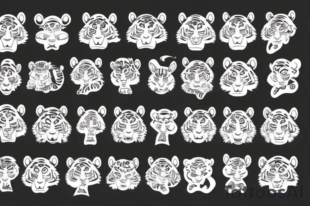 chinese tiger tattoo idea