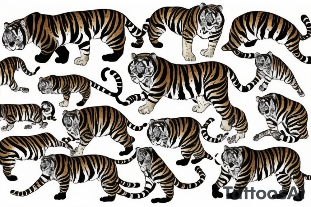 chinese tiger tattoo idea