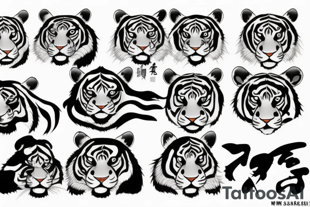 chinese tiger tattoo idea