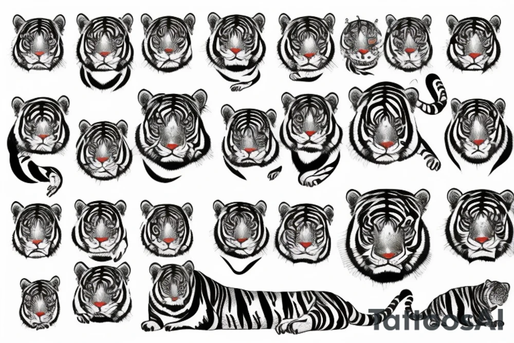 chinese tiger tattoo idea
