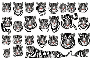 chinese tiger tattoo idea