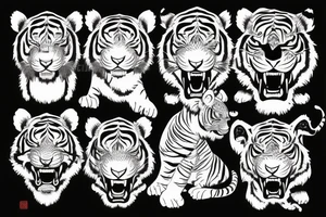 chinese tiger tattoo idea