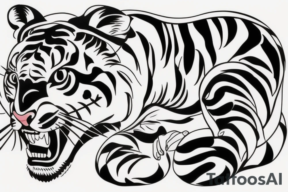 china tiger tattoo idea