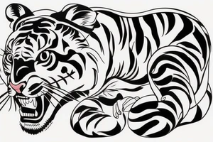 china tiger tattoo idea