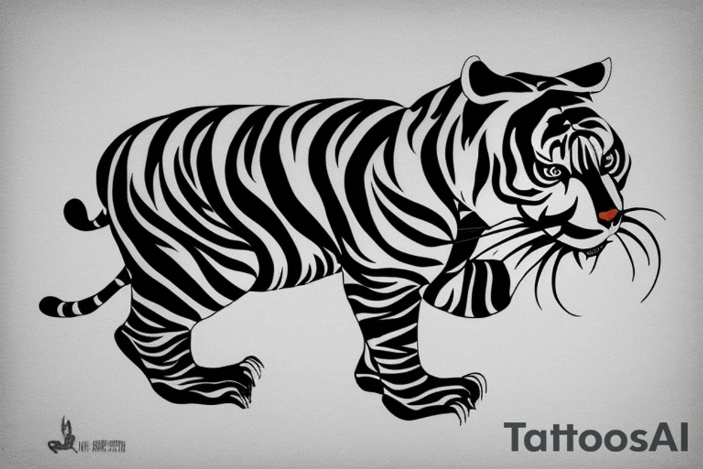 china tiger tattoo idea