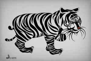 china tiger tattoo idea