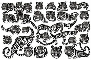 tiger tattoo idea