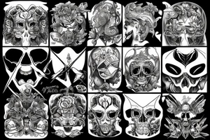 Engel auf Motorrad tattoo idea