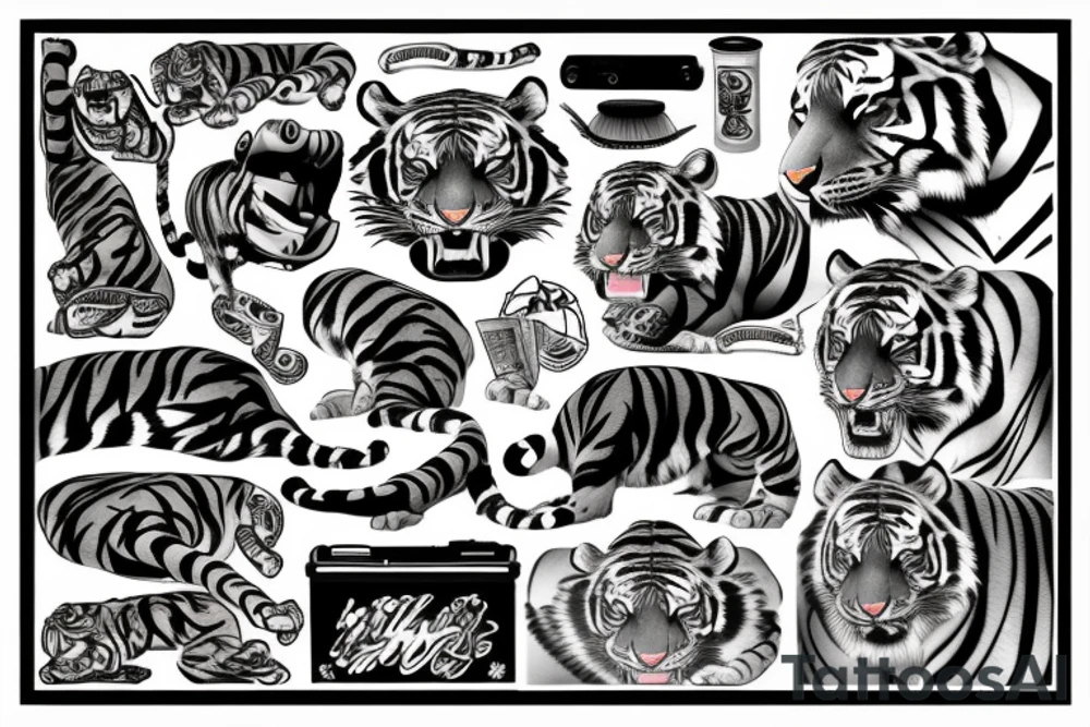 tiger tattoo idea