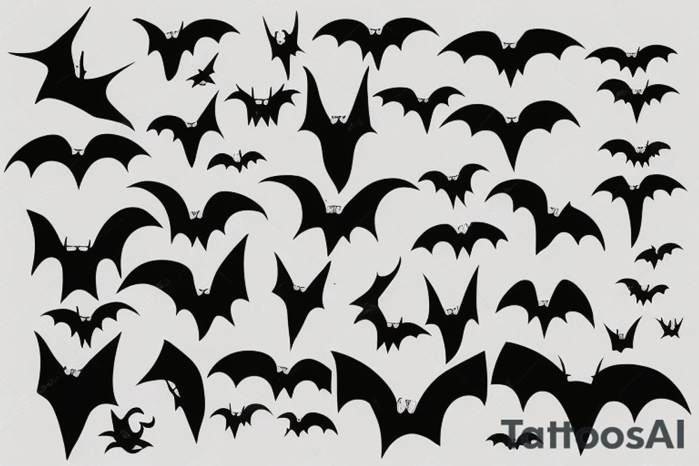 bat happy tattoo idea