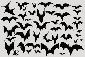 bat happy tattoo idea