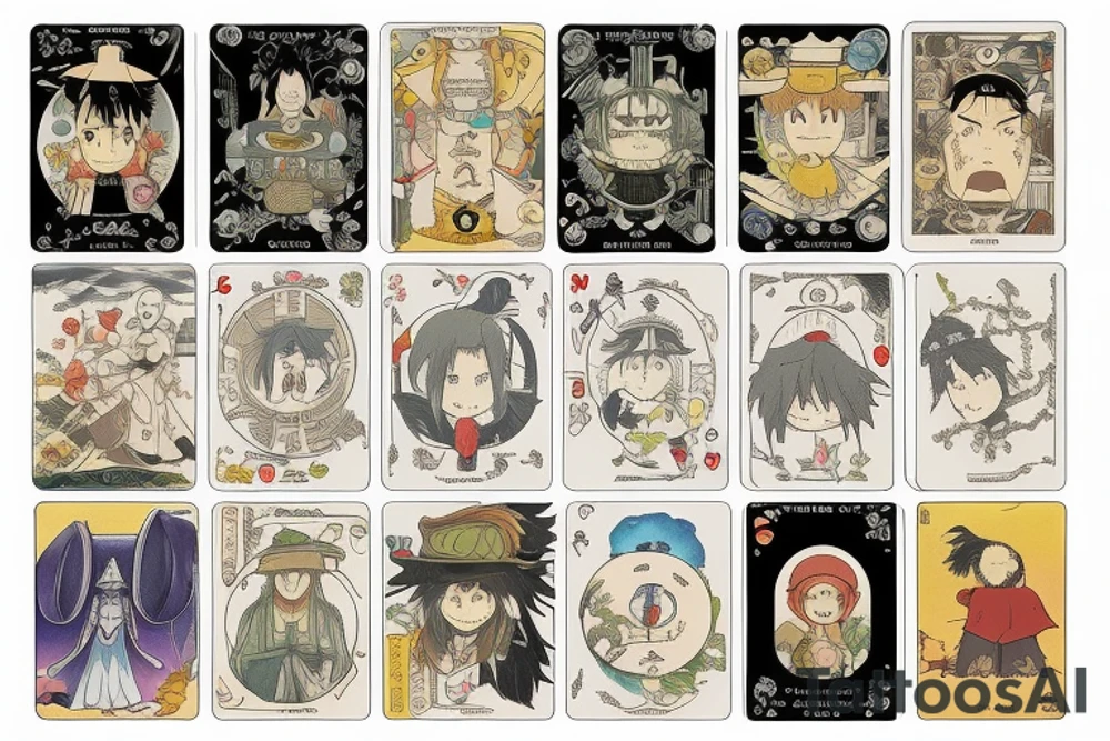 Haul's moving castle, tarot card "Fool" tattoo idea