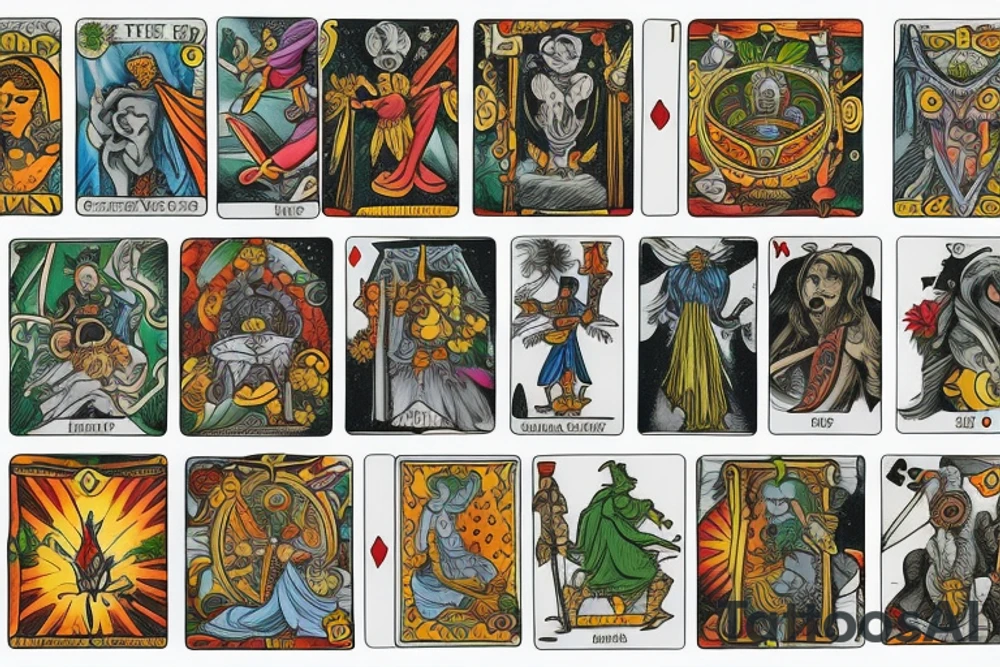 tarot card The Fool tattoo idea