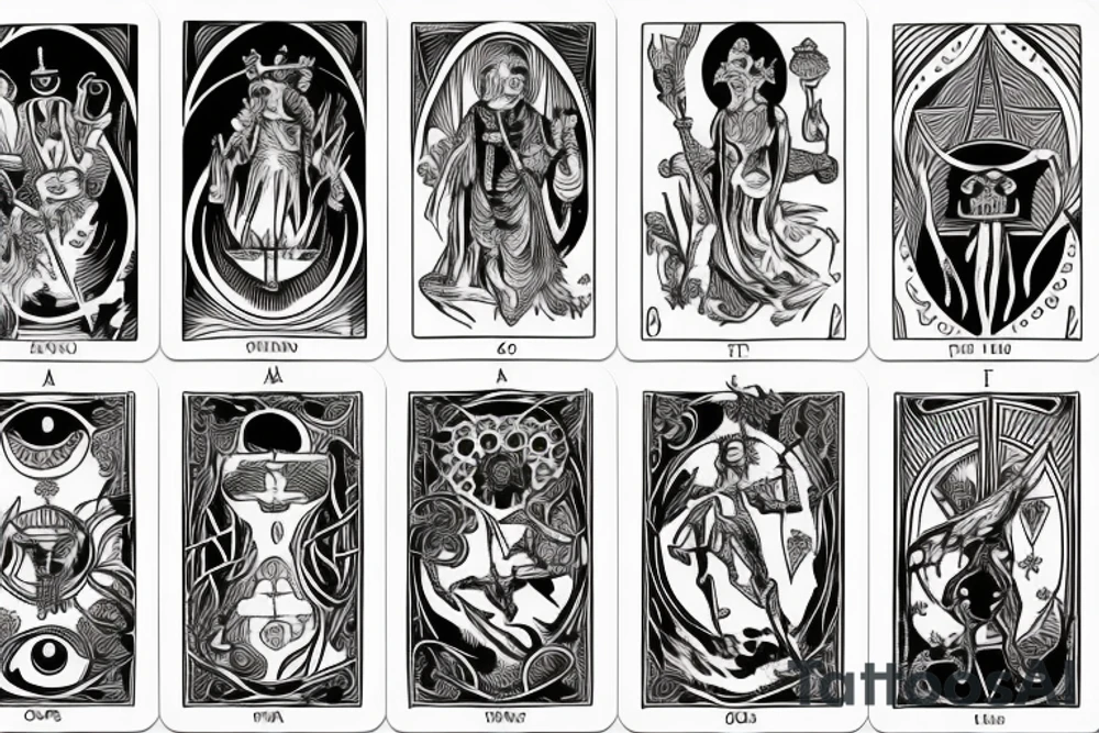 tarot card The Fool tattoo idea