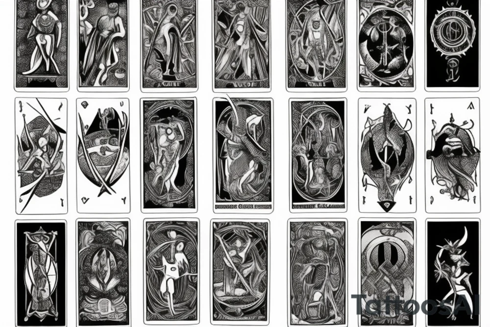 tarot card The Fool tattoo idea