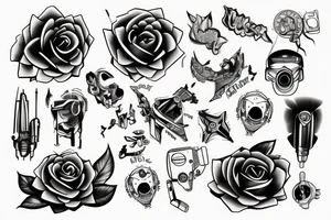 simple technology related tattoo idea