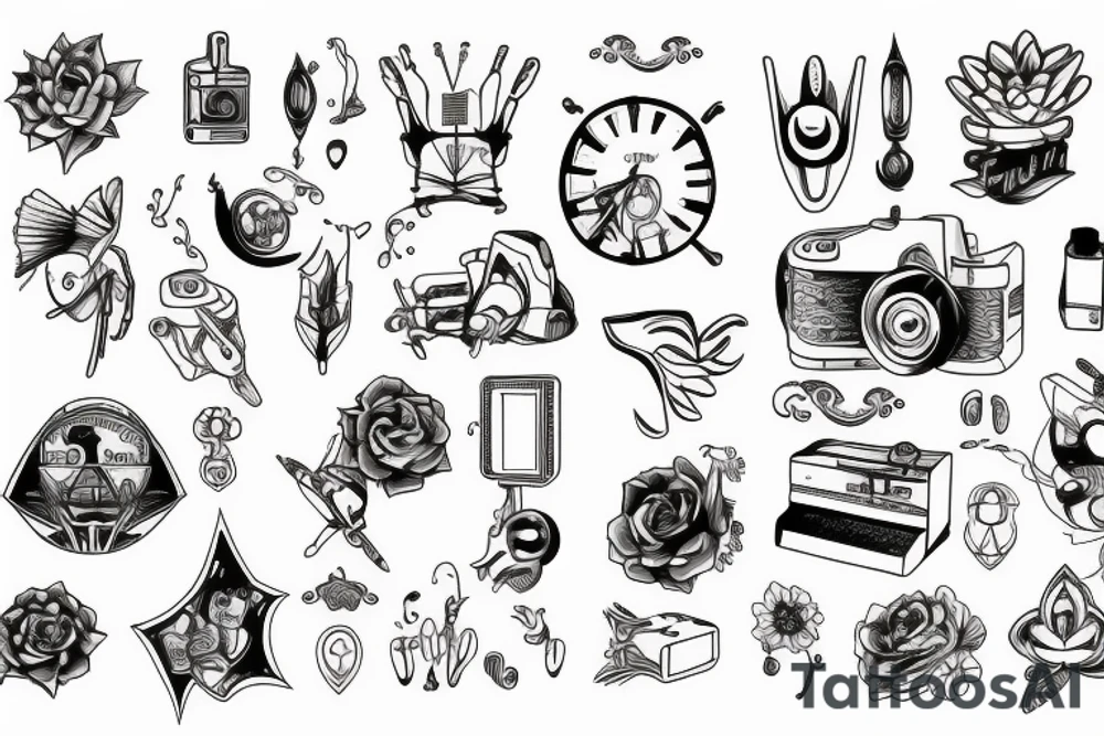 simple technology related tattoo idea