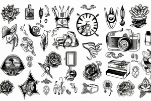 simple technology related tattoo idea