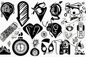 simple technology related tattoo idea