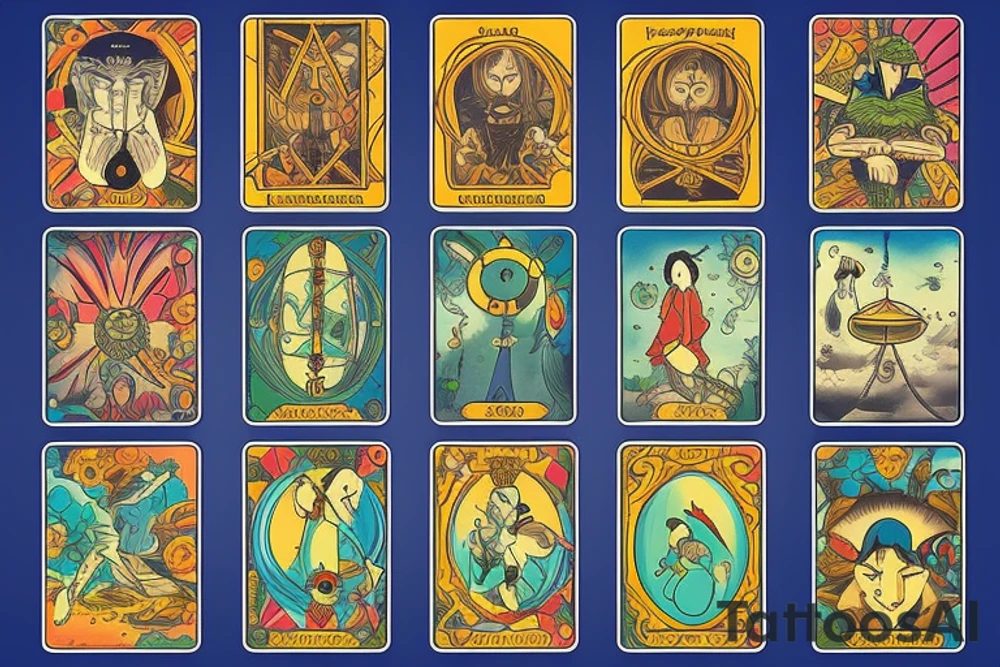 tarot card The Fool tattoo idea